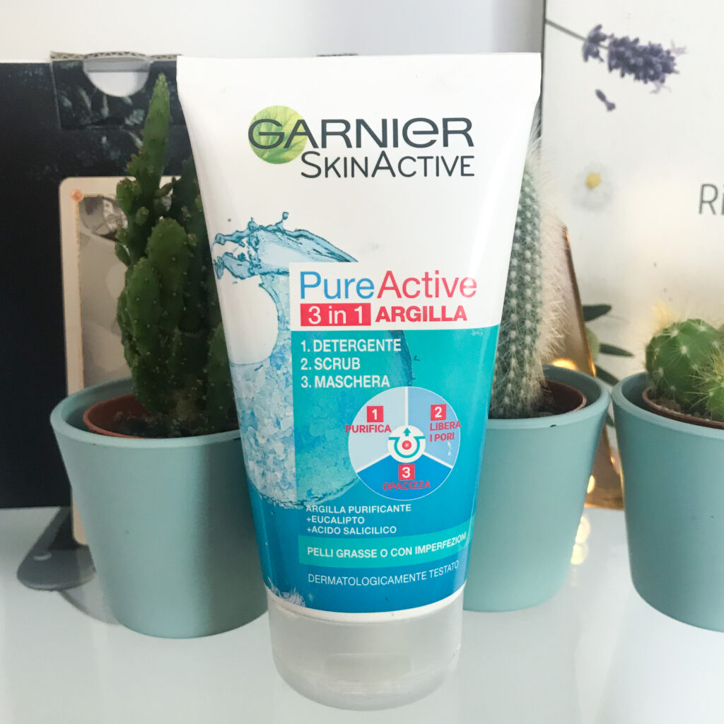 Garnier - Pure Active 3 in 1 all'Argilla